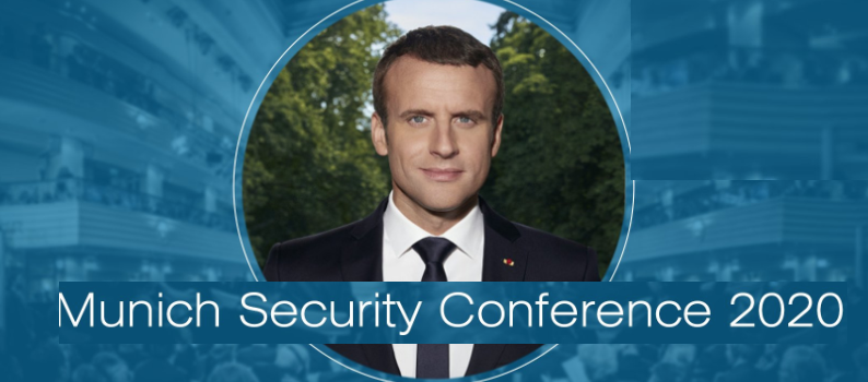 Emmanuel Macron à la conférence de Munich sur la sécurité @ hôtel Bayerischer Hof | Munich | Bavière | Allemagne