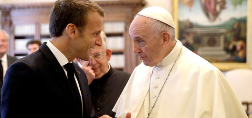 Macron s'entretient mardi avec le pape puis avec les cultes et associations laïques @ Elysée | Paris | Île-de-France | France