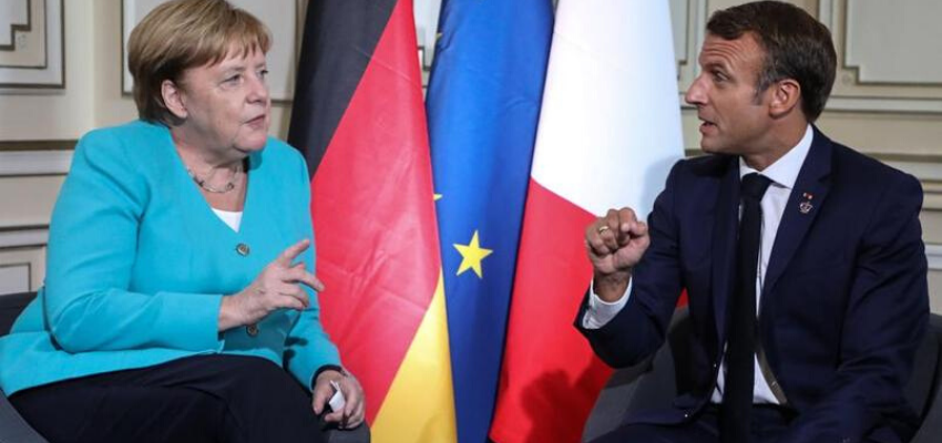 Emmanuel Macron en Allemagne pour s'entretenir avec Merkel @ Meseberg | Osterburg | Saxony-Anhalt | Allemagne