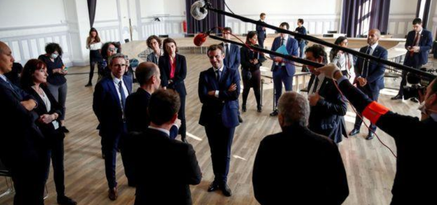Emmanuel Macron face à la presse @ Presse présidentielle | Montréal | Québec | Canada