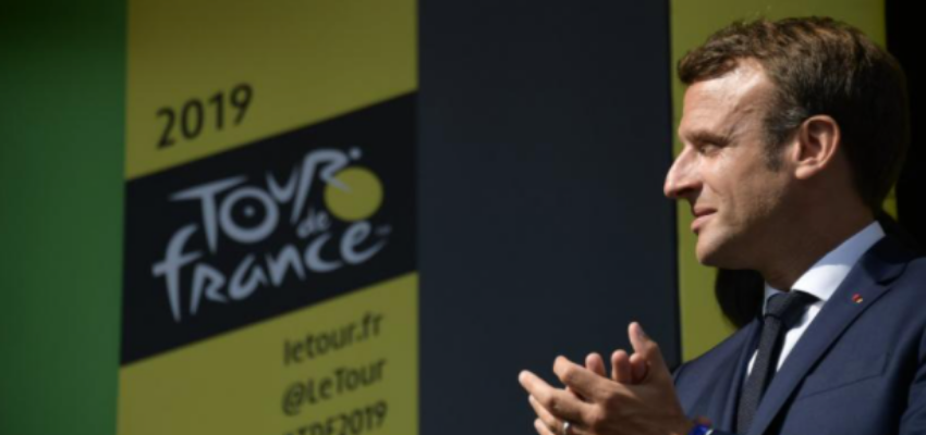 Tour de France: Emmanuel Macron sur la 18ème étape du Tour de France @ Hautes-Pyrénées | Pau | Nouvelle-Aquitaine | France