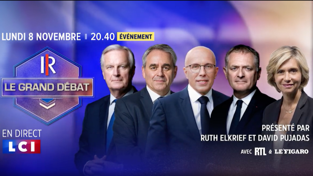 Présidentielle 2022 : 1er débat entre les 5 candidats à l'investiture des Républicains