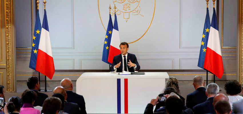 Présidence française de l'UE : conférence de presse du président Emmanuel Macron @ Palais de l'Elysée | Paris | Île-de-France | France