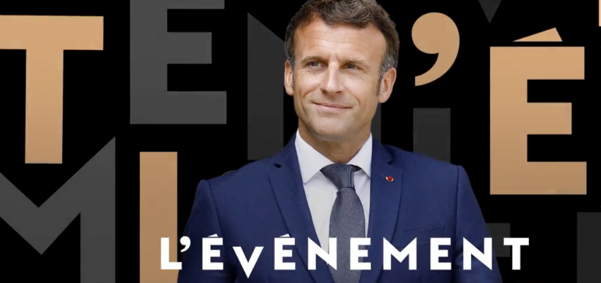Emmanuel Macron invité de l'émission “L'Evénement“ sur France 2 @ Studios France 2 | Saint-Cloud | Île-de-France | France