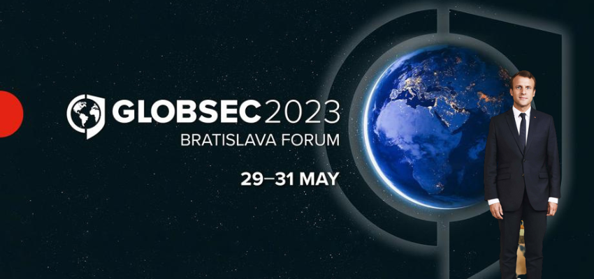 Emmanuel Macron au sommet GLOBSEC 2023 @ Bratislava | Bratislava | Région de Bratislava | Slovaquie