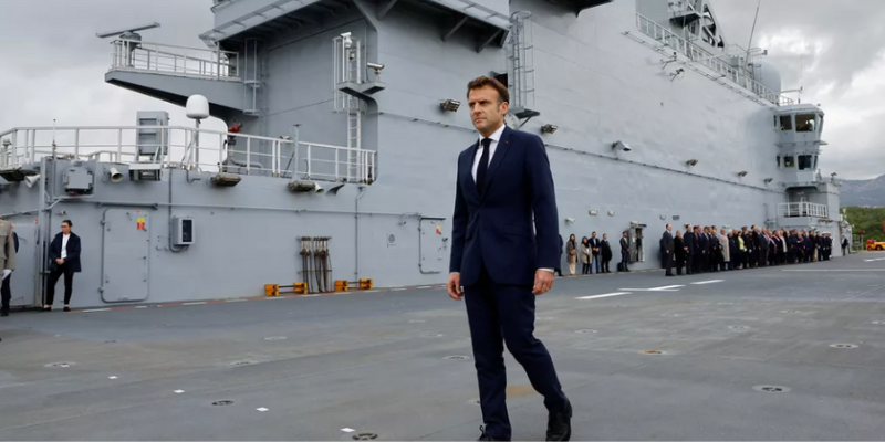 Emmanuel Macron à Cherbourg pour présenter ses voeux aux armées @ Base navale de Cherbourg | Cherbourg-Octeville | Normandie | France