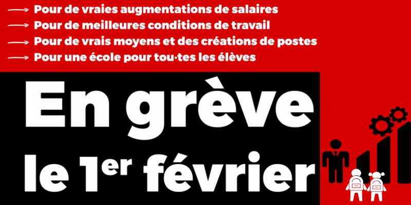 Appel à la grève des syndicats d'enseignants @ France | France